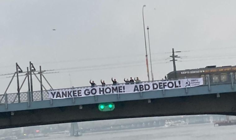ABD savaş gemisine karşı eylem: 'Yankee Go Home!'