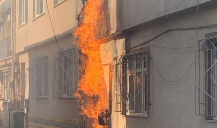 Bursa'da doğal gaz tesisatında yangın çıktı