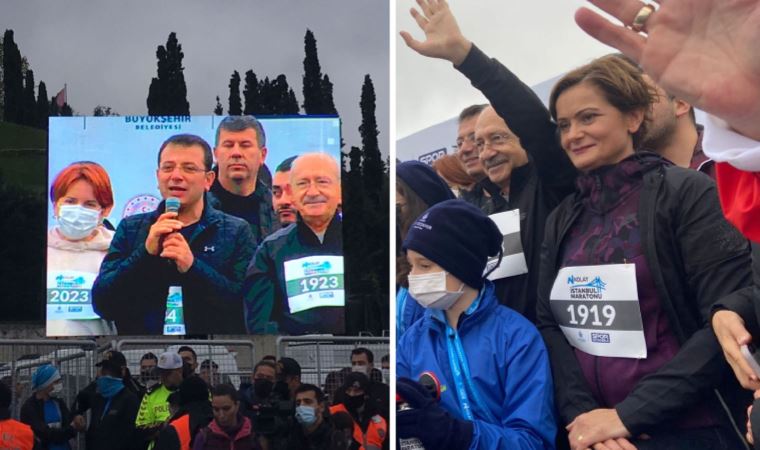 İstanbul Maratonu'nda Akşener ve Kılıçdaroğlu ayrıntısı