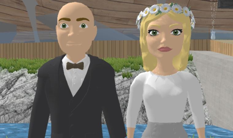 Avatar oluşturup evlendiler: Metaverse evreninde ilk düğün