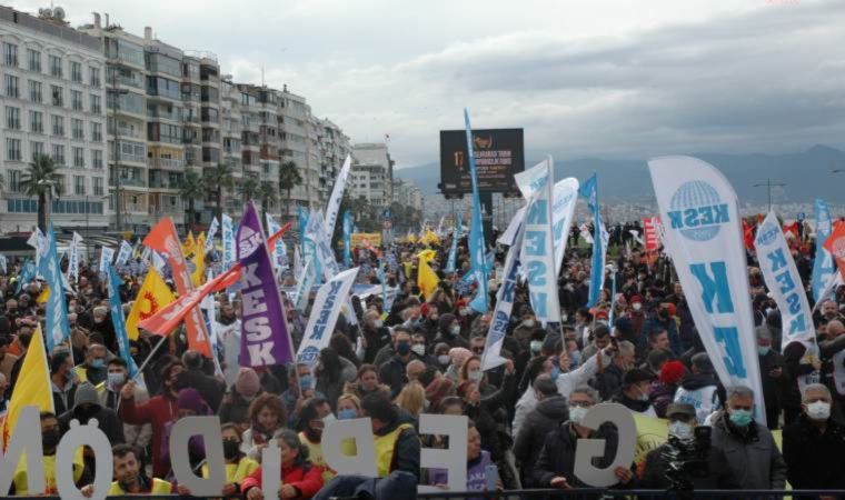 İzmir'de "Geçinemiyoruz" mitingi: "Bıçak kemiğe dayandı, bu düzen böyle gitmez"