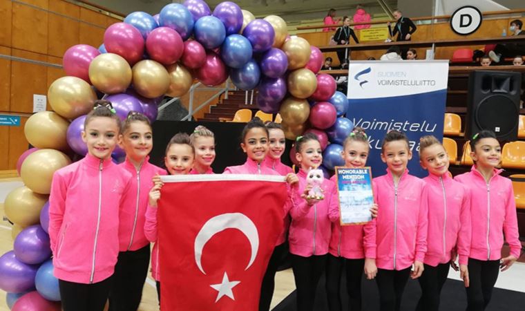 İstanbul Şavkar Cimnastik Spor Kulübü altın madalya ile ülkeye döndü