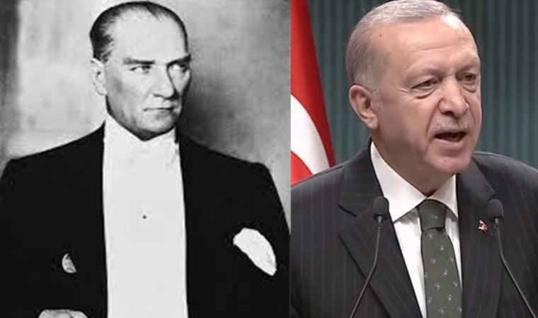 Erdoğan konuştu: Atatürk'ü ve Cumhuriyet'in ekonomik atılımını hedef aldı