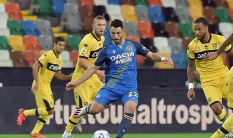 Udineseli Tolgay Arslan son dakika golüyle takımına 1 puan getirdi