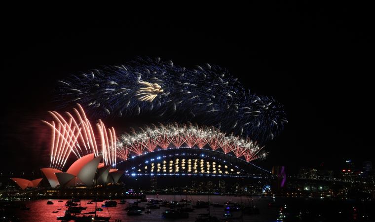 Avustralya, 2022’ye görkemli kutlamalarla girdi