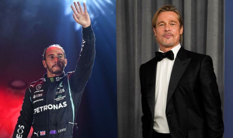 Lewis Hamilton, Brad Pitt'le beraber Hollywood'da boy gösterecek