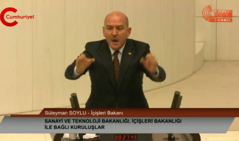 Süleyman Soylu Meclis kürsüsünde