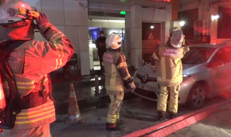 İzmir'de otel yangını