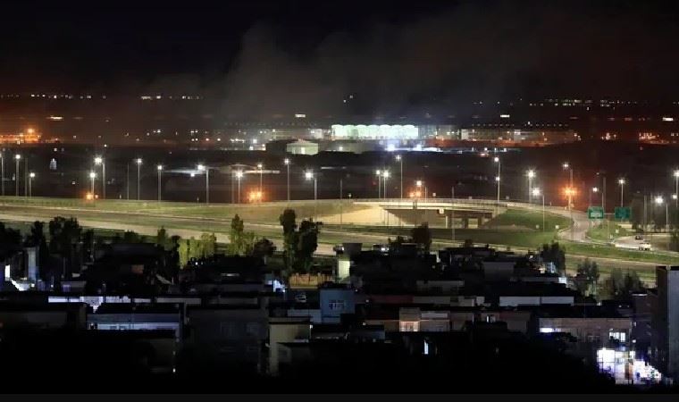 Erbil'de ABD üssünün olduğu bölgeye füzeli saldırı