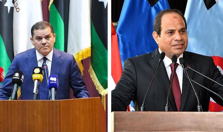 Libya Başbakanı Dibeybe ile Sisi görüştü