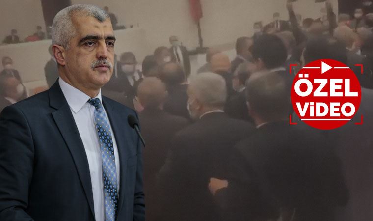 AKP'li Alpay Özalan'ın, Gergerlioğlu'nu yaka paça Meclis'ten çıkarmaya çalıştığı anlar böyle kaydedildi