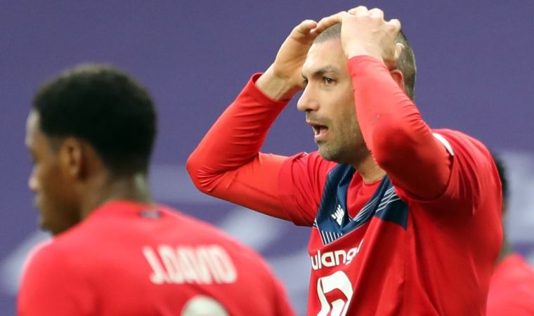 Nimes'e 2-1 yenilen Lille'in 11 maçlık yenilmezlik serisi sona erdi, Burak büyük üzüntü yaşadı