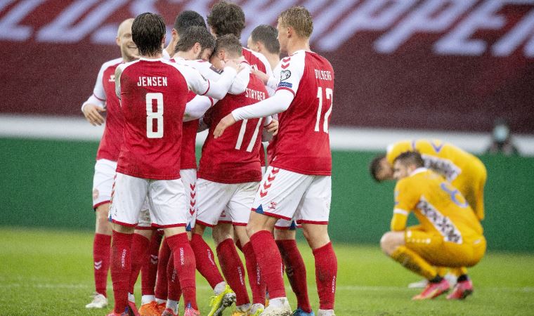 Danimarka Dünya Kupası elemelerinin gol rekorunu kırdı
