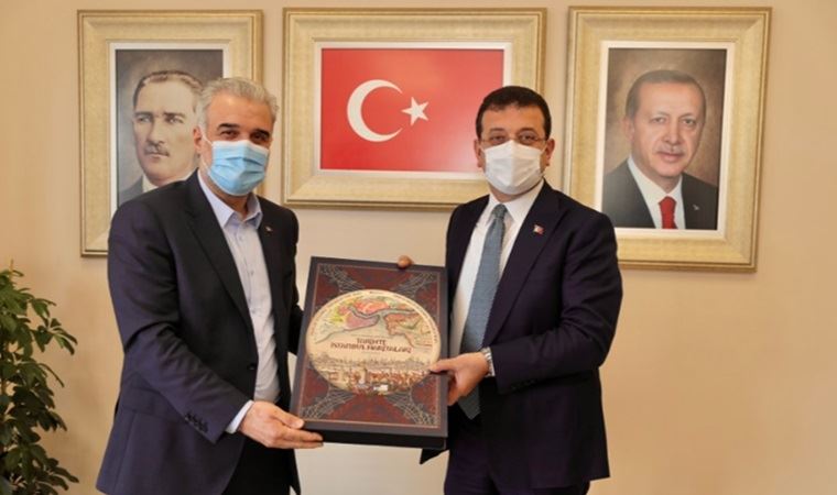 Ekrem İmamoğlu, AKP İstanbul İl Başkanı Osman Nuri Kabaktepe'yi ziyaret etti