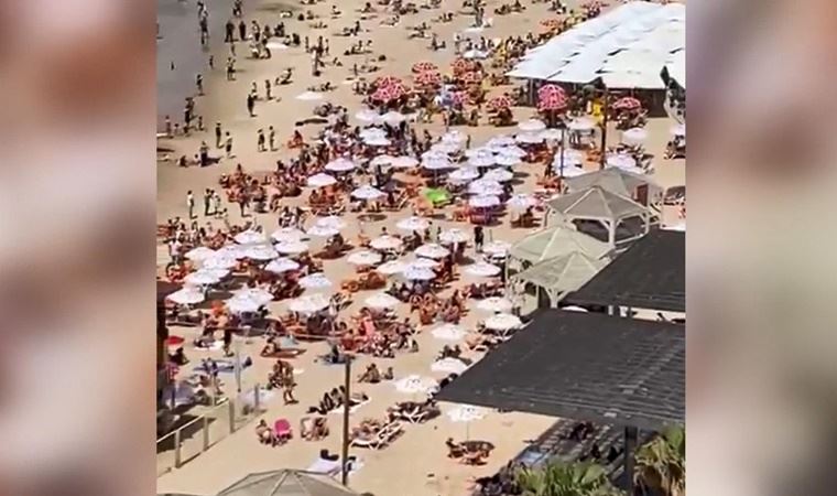 Maske zorunluluğunun kalktığı İsrail’de halk plajlara akın etti