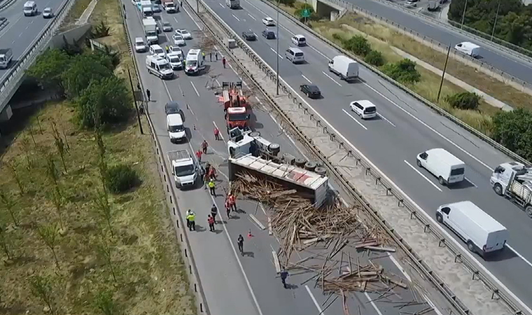 tem samandira da trafik kazasi ankara yonu kapandi