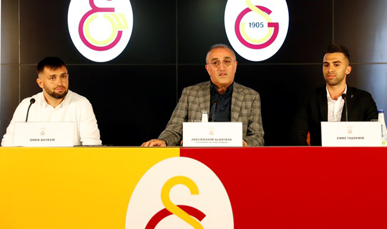 Galatasaray'da Ömer Bayram ve Emre Taşdemir için tören düzenlendi