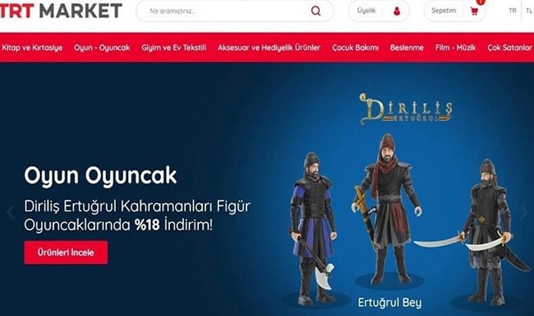 TRT market açtı: Diriliş Ertuğrul maketi, Melik Şah yüzüğü...