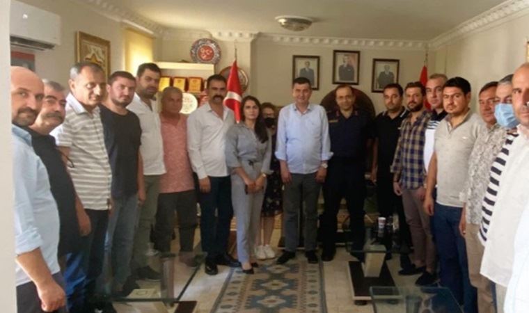 Alanya İlçe Jandarma Komutanı MHP ilçe teşkilatını ziyaret etti