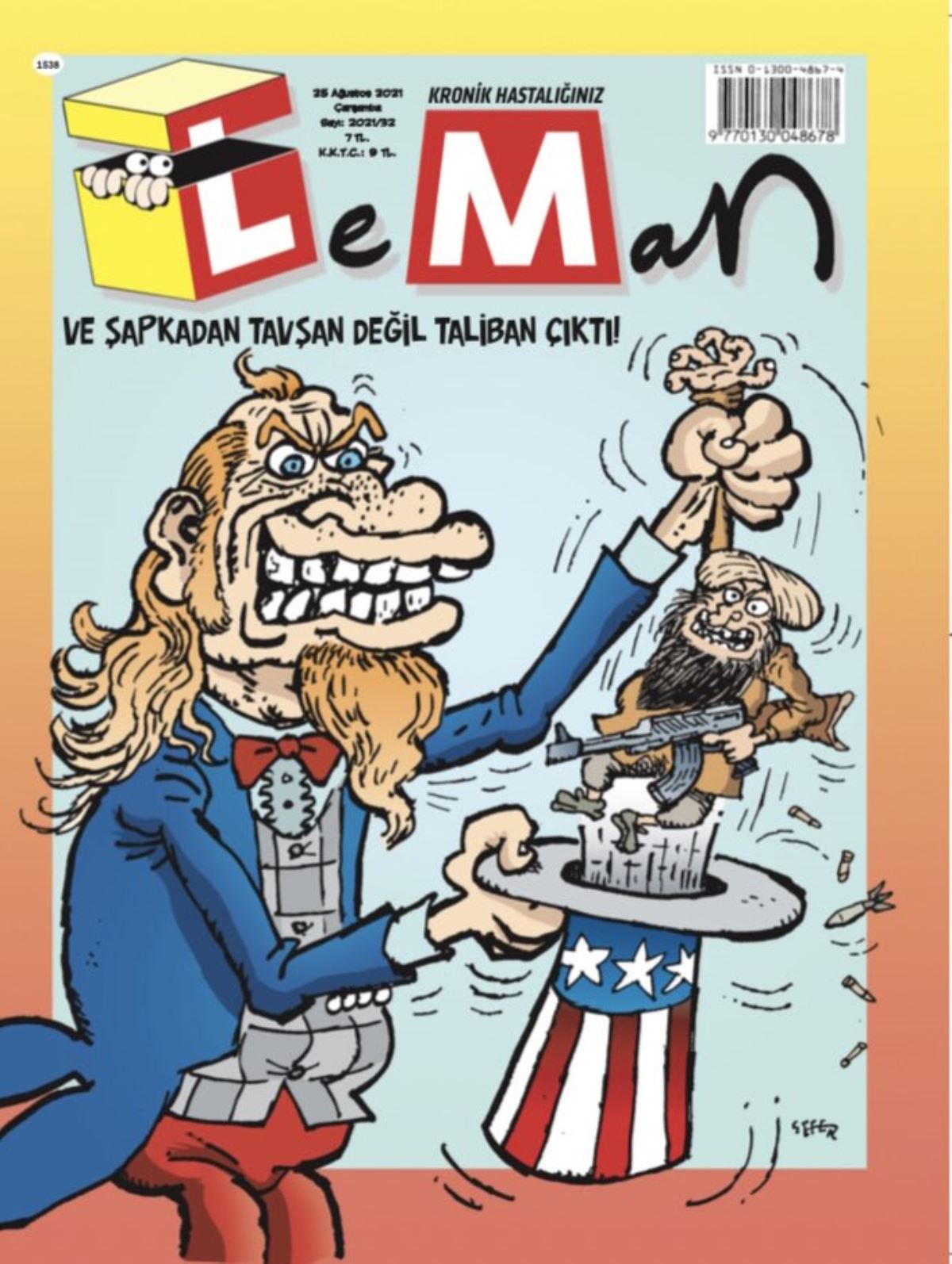 Leman&#39;dan çok konuşulacak &#39;Taliban&#39; kapağı