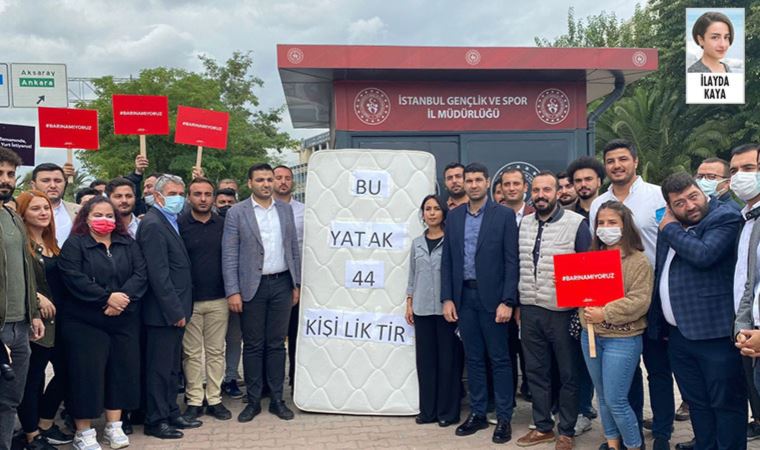 istanbul da bir kyk yurdunun tek bir yatagina 44 ogrenci dusuyor