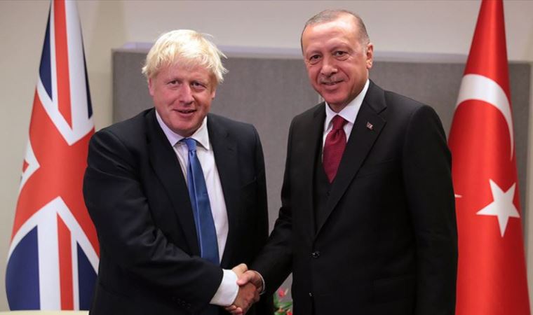 Erdoğan, Birleşik Krallık Başbakanı Boris Johnson ile görüştü