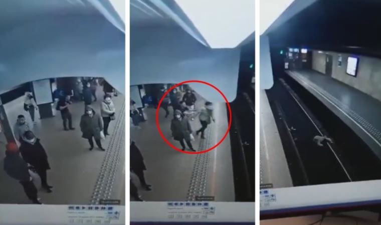Belçika'da bir şahıs, metro bekleyen kadını raylara iterek öldürme teşebbüsünde bulundu