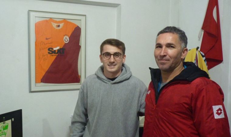 Galatasaray'ın genç yıldızı Kerem Aktürkoğlu yetiştiği kulübü ziyaret etti