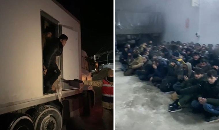 Van’da kamyonda 174 düzensiz göçmen yakalandı