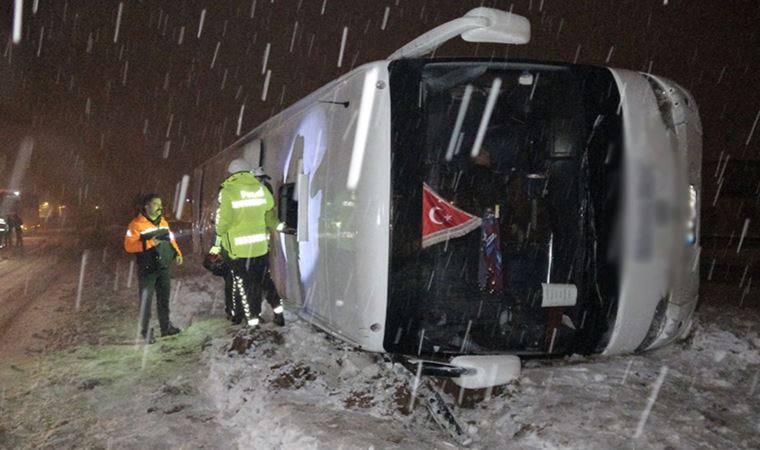 Tokat'ta otobüs kazası: Çok sayıda yaralı var