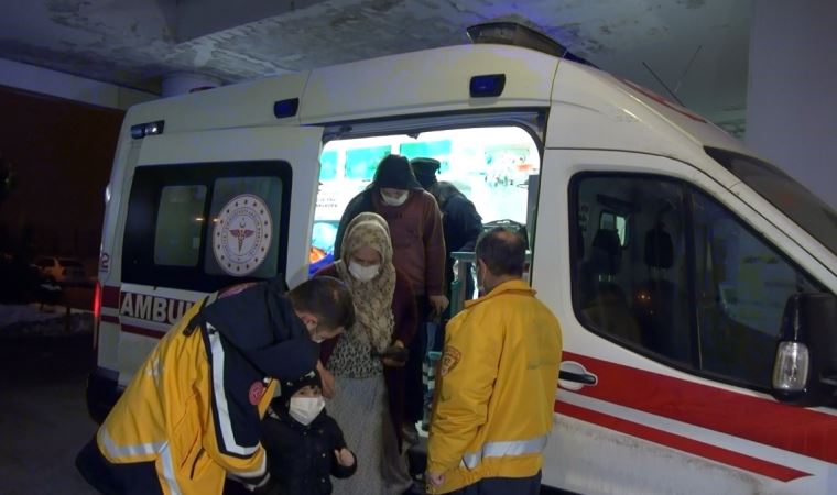 Karbonmonoksit gazından zehirlenen 4'ü çocuk 9 kişi hastaneye kaldırıldı