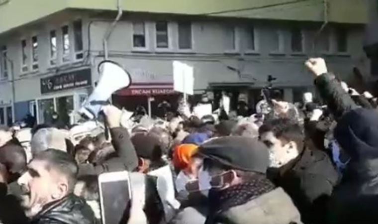 Eskişehir'deki elektrik faturası protestosuna polisten müdahale