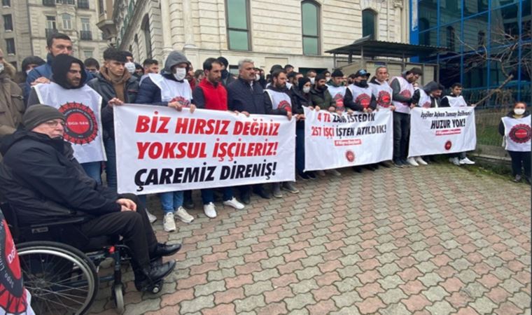İşten atılan Migros işçileri TÜSİAD'ın kapısına dayandı: "Bu sefalete artık tahammülümüz yoktur"
