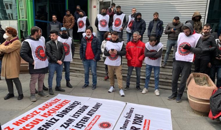 Migros işçileri TÜSİAD'ın önünde: 6 arkadaşımız komalık oldu, 'hırsız' diye iftira atıldı