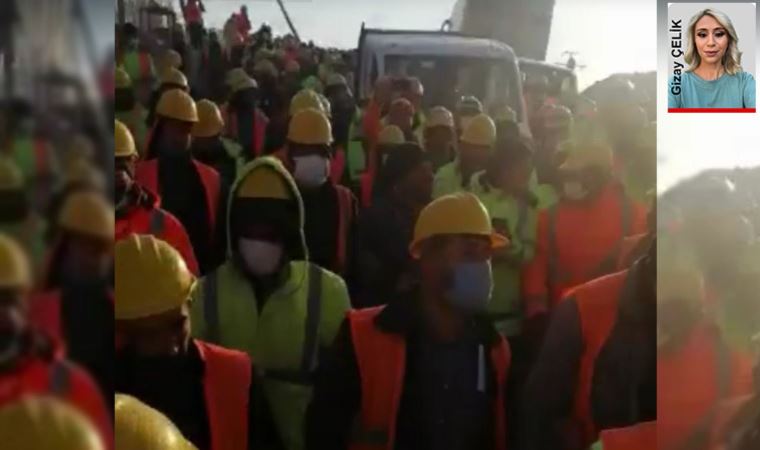 Akkuyu'da işçiler ayakta: Taşeron firmanın binasına yürüdüler