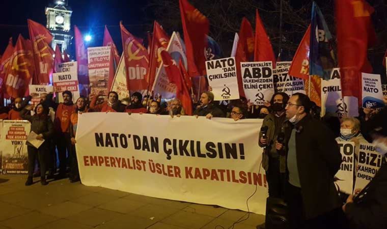 Sosyalistlerden NATO karşıtı eylem: "NATO'dan çıkılsın, üsler kapatılsın"