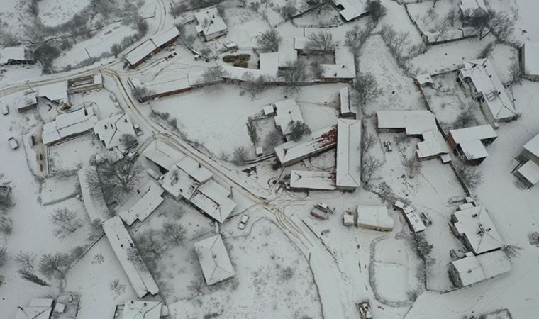 Balkanlardan kar yurda giriş yaptı: Edirne’nin sınır köyleri beyaza büründü