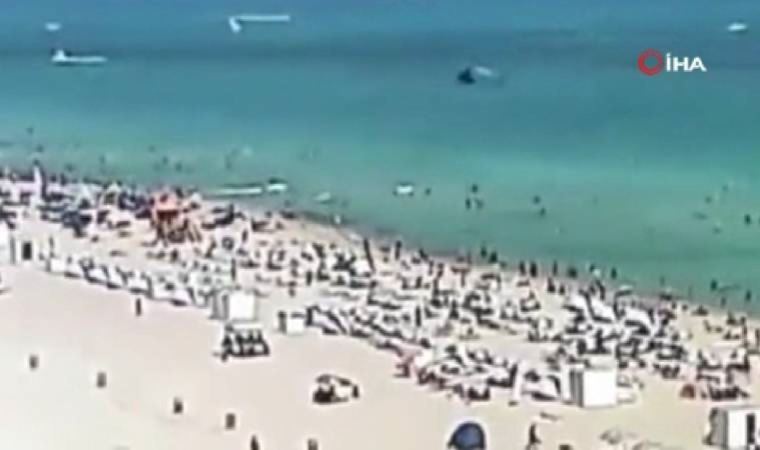 Miami sahiline helikopter düştü: 2 yaralı