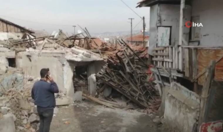 Ankara'da bir gecekonduda göçük: Ekipler arama kurtarma çalışması başlattı