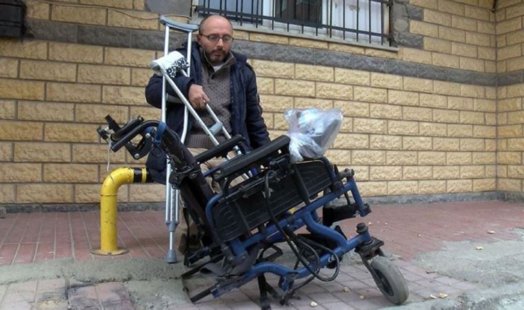 Ümraniye'de akülü sandalyesi çalınan yurttaş: Ayaklarımı çaldılar