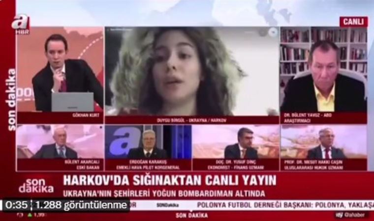 A Haber, Ukrayna'da mahsur kalan öğrenciyi “Türk kızı ağlamaz” diyerek yayından aldı