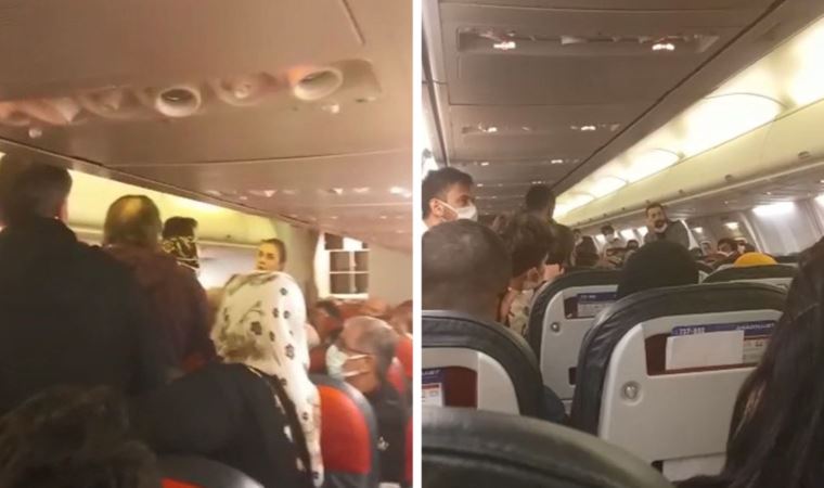 İstanbul uçağında şüpheli durum: Yolcular sert tepki gösterdi