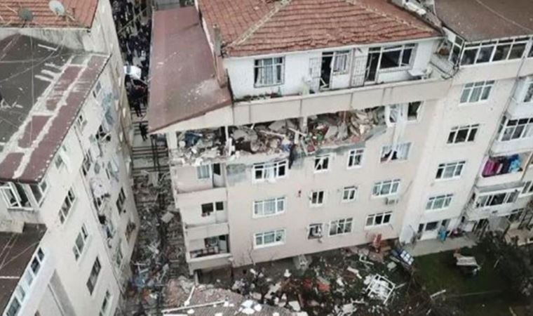Üsküdar'da patlamanın yaşandığı binada yıkım çalışması tamamlandı