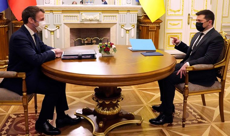 Fransa Cumhurbaşkanı Macron, Kiev’de temaslarını sürdürdü