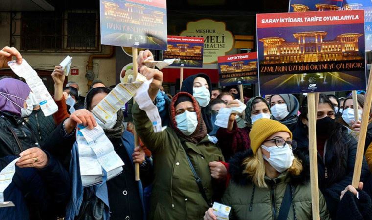 CHP 'elektrik faturaları' için sokağa indi: 'Saray iktidarı zam yapmaya doymuyor'