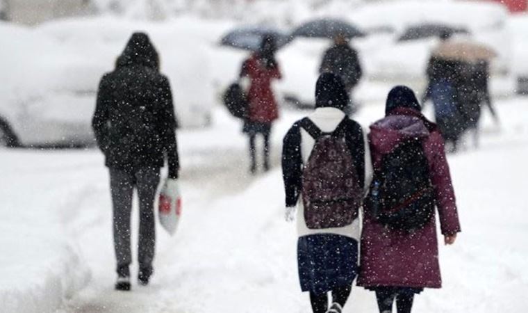 Samsun'da 7 ilçede eğitime kar engeli