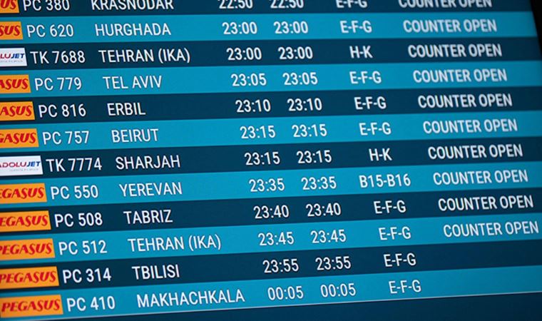 İstanbul ve Sabiha Gökçen havalimanlarındaki uçuşlarda kısıtlamaya gidildi