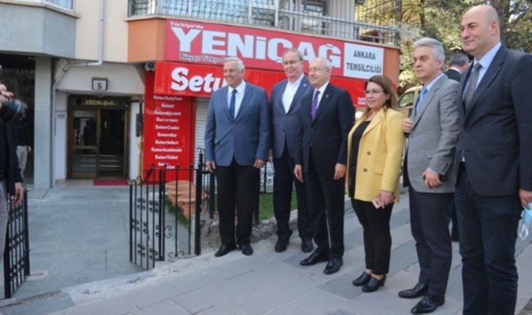 CHP Genel Başkanı Kılıçdaroğlu, krizdeki Yeniçağ gazetesini ziyaret etti