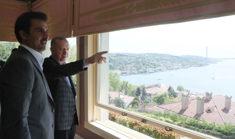 Vahdettin Köşkü'nde dikkat çeken görüşme: Erdoğan, Katar Emiri'ni kabul etti