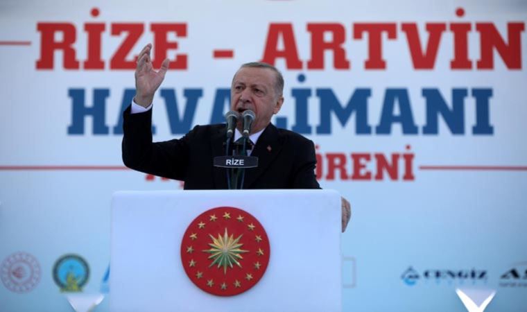 Erdoğan, Rize-Artvin Havalimanı açılışında konuştu: 'Şu anda uçaklarımız boş gidip geliyor'
